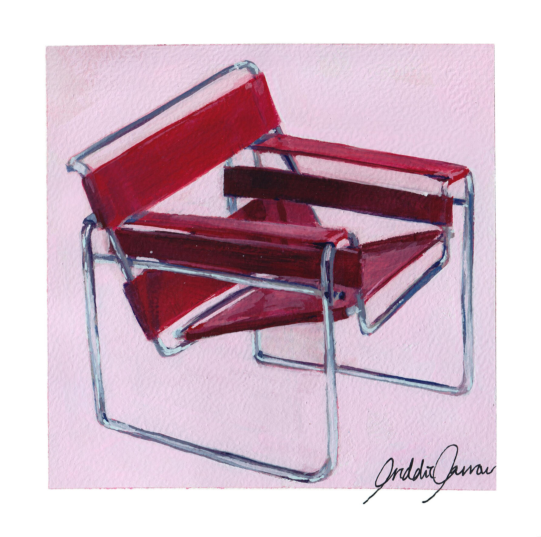Wassily Chair by Marcel Breuer, 15x15cm