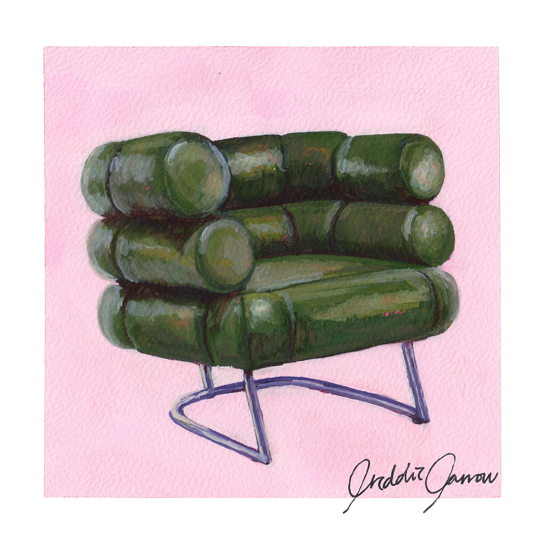 Bibendum Chair by Eileen Grey, 15x15cm