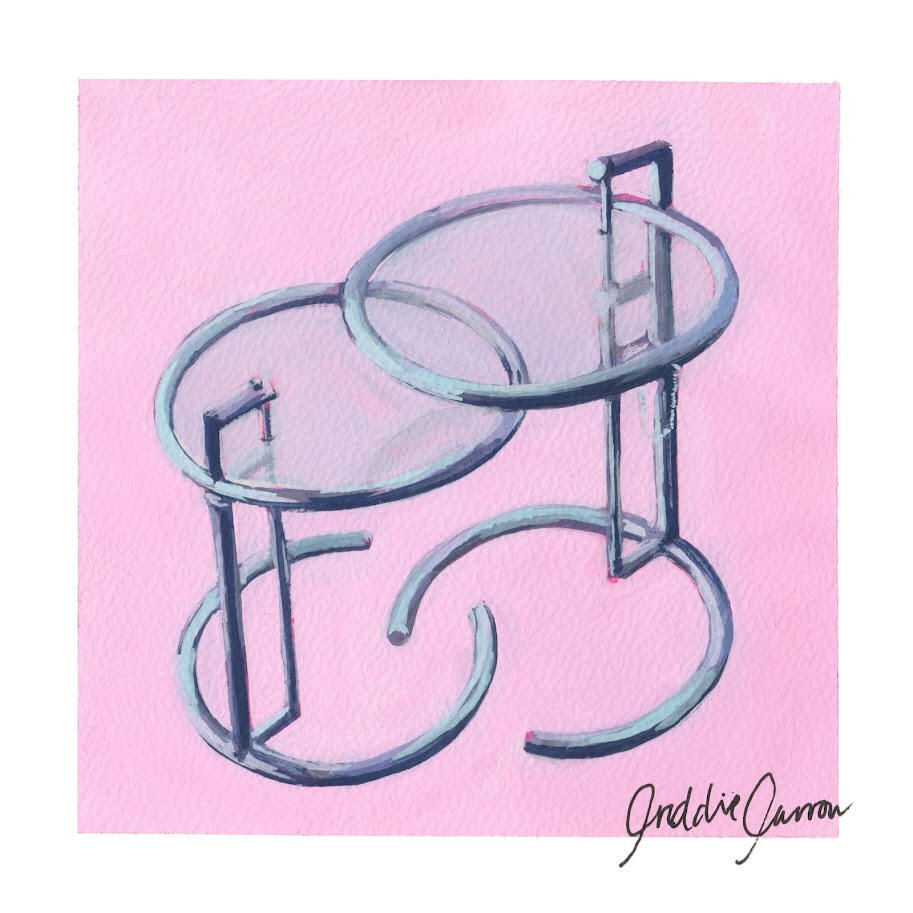 E1027 Tables by Eileen Grey, 15x15cm